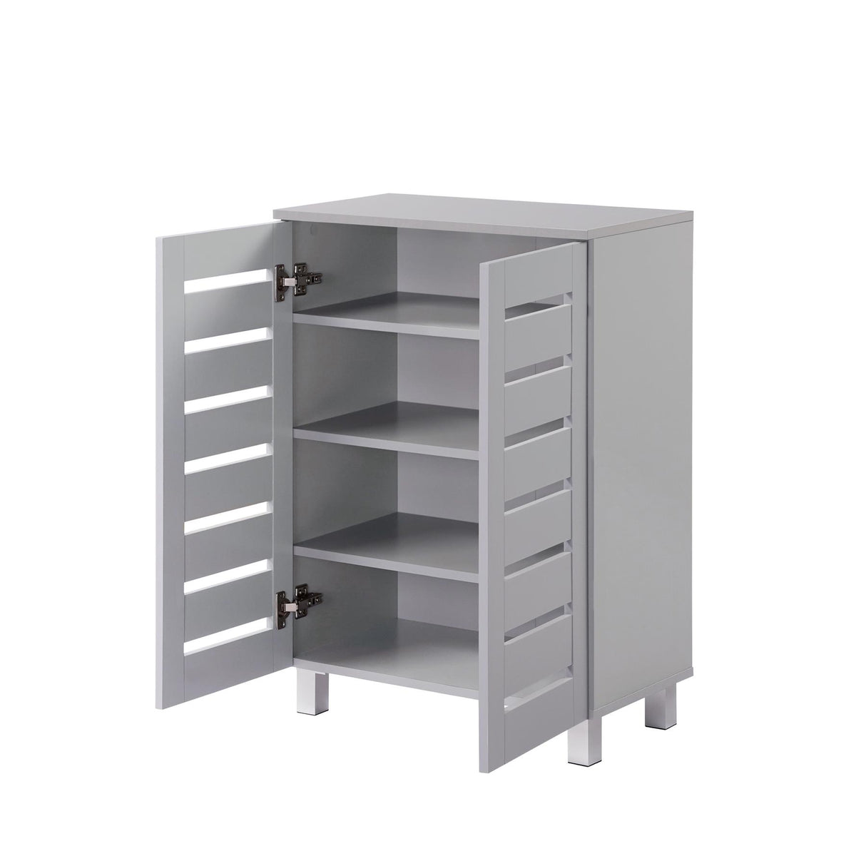 Euston 2 Door Shoe Cabinet - Light Grey