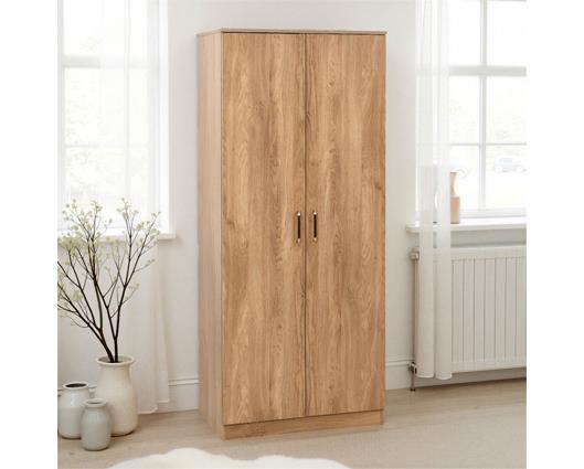DAKOTA 2 DOOR WARDROBE - OAK EFFECT