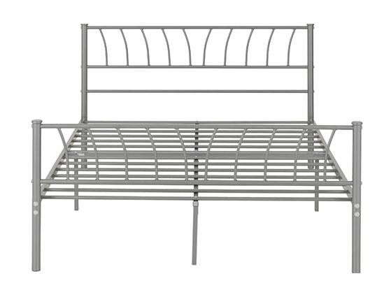 HARLOW 4'6" BED - SILVER