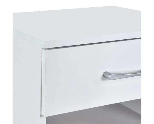 Highbury 1 Drawer Bedside - White