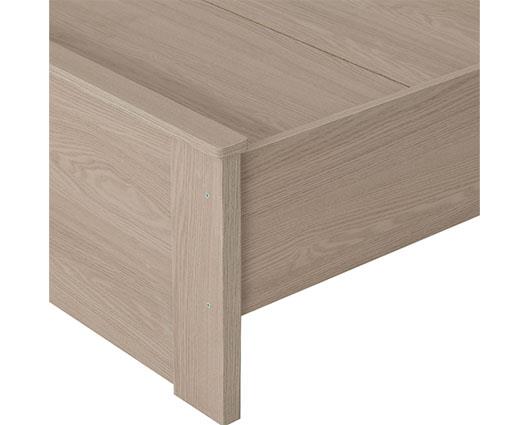 PARIS 4'6" BED - SMOKED ASH EFFECT