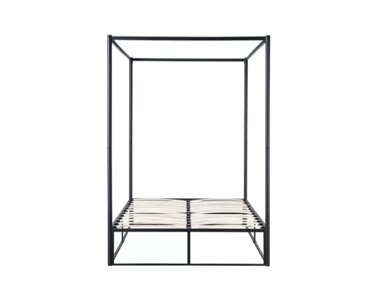 Farringdon Metal 4 Poster Double Bed - Black
