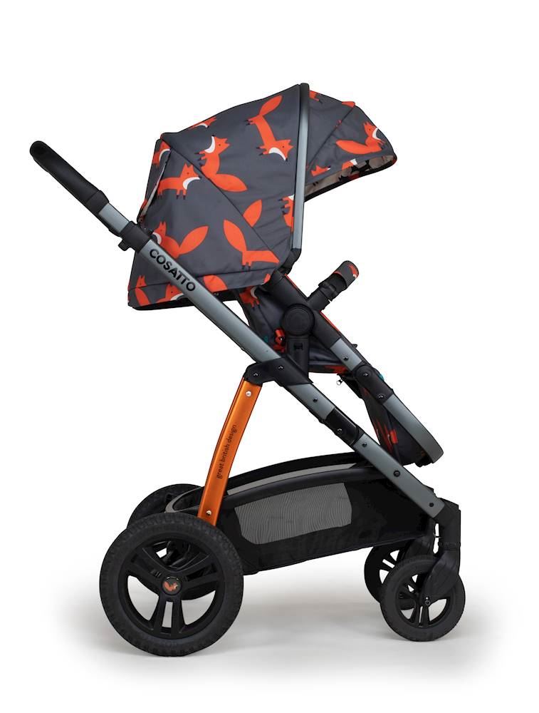 Wow 2 Pram and Pushchair Charcoal Mister Fox