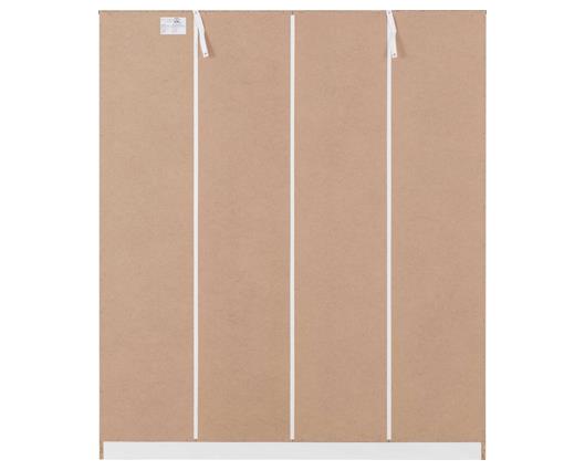 DAKOTA 4 DOOR WARDROBE - WHITE