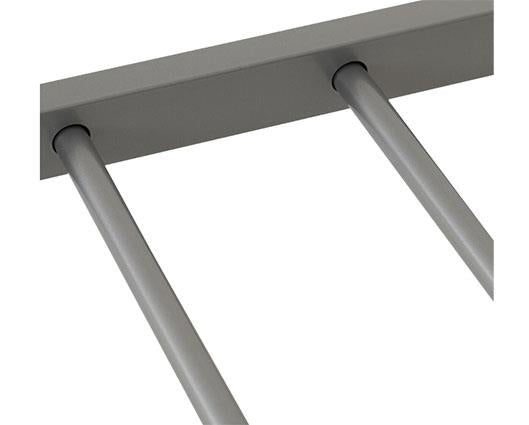 HARLOW 4'6" BED - SILVER