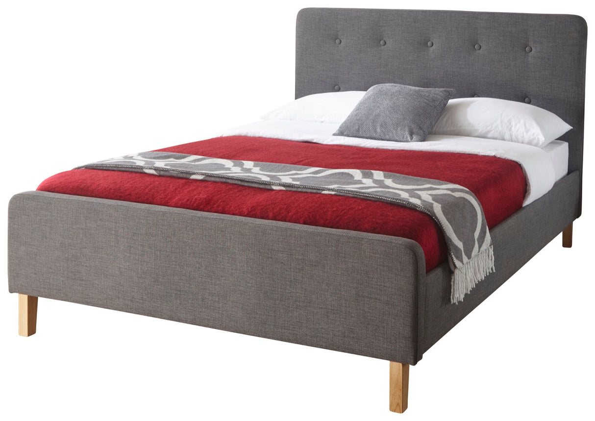 Ashbourne Bedstead Double Bed - Grey