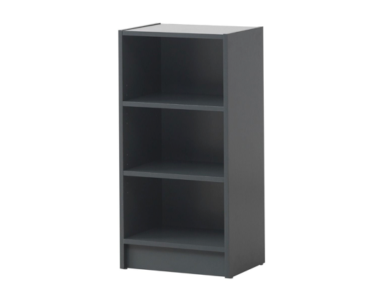 Traditional Small Narrow Bookcase-Dark Grey
