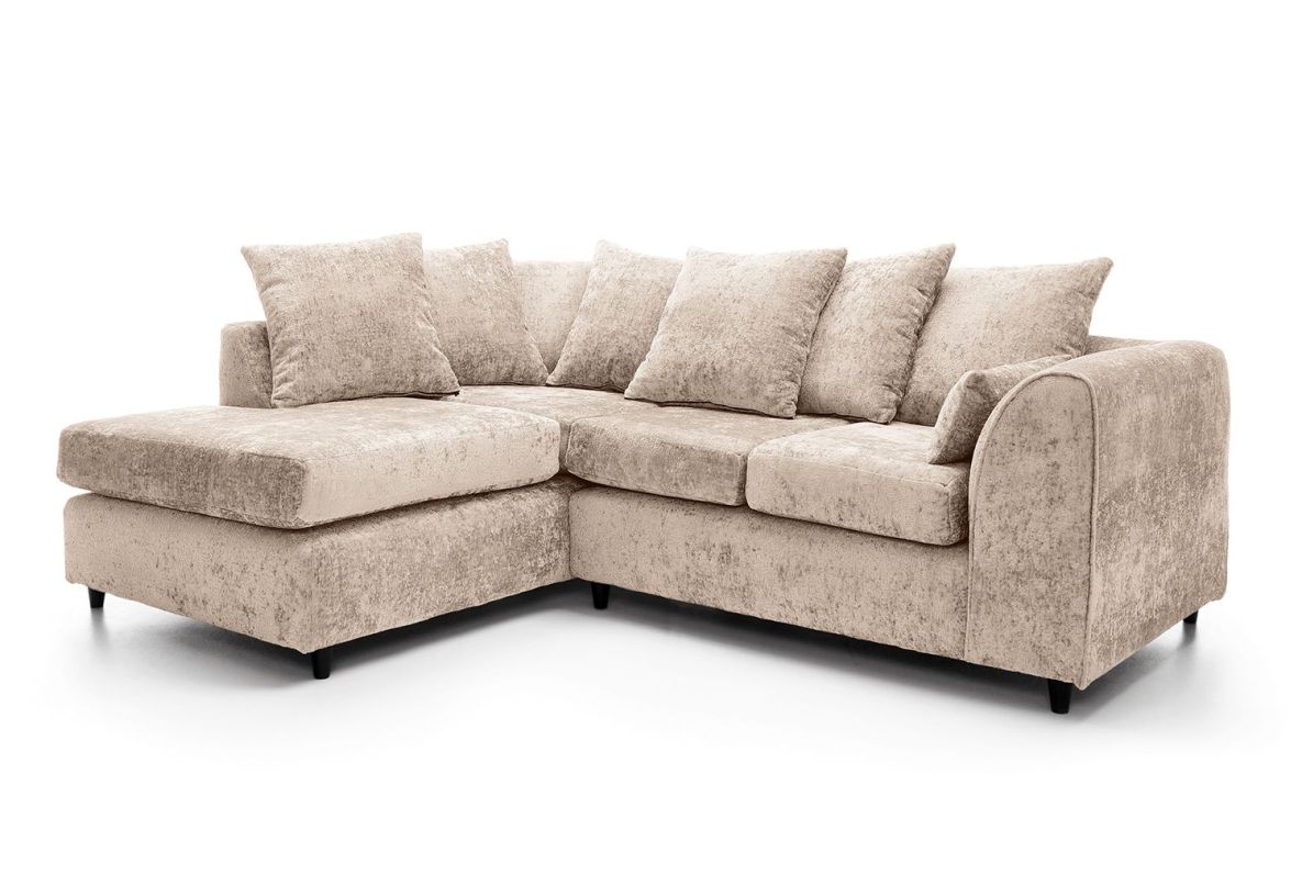 Heidi Left Hand Facing Corner Sofa- Cream