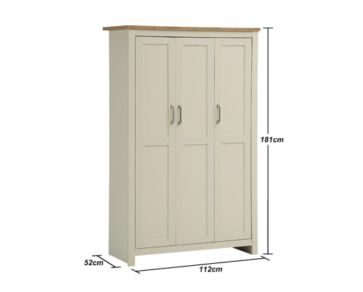 Lincoln 3 Door Wardrobe