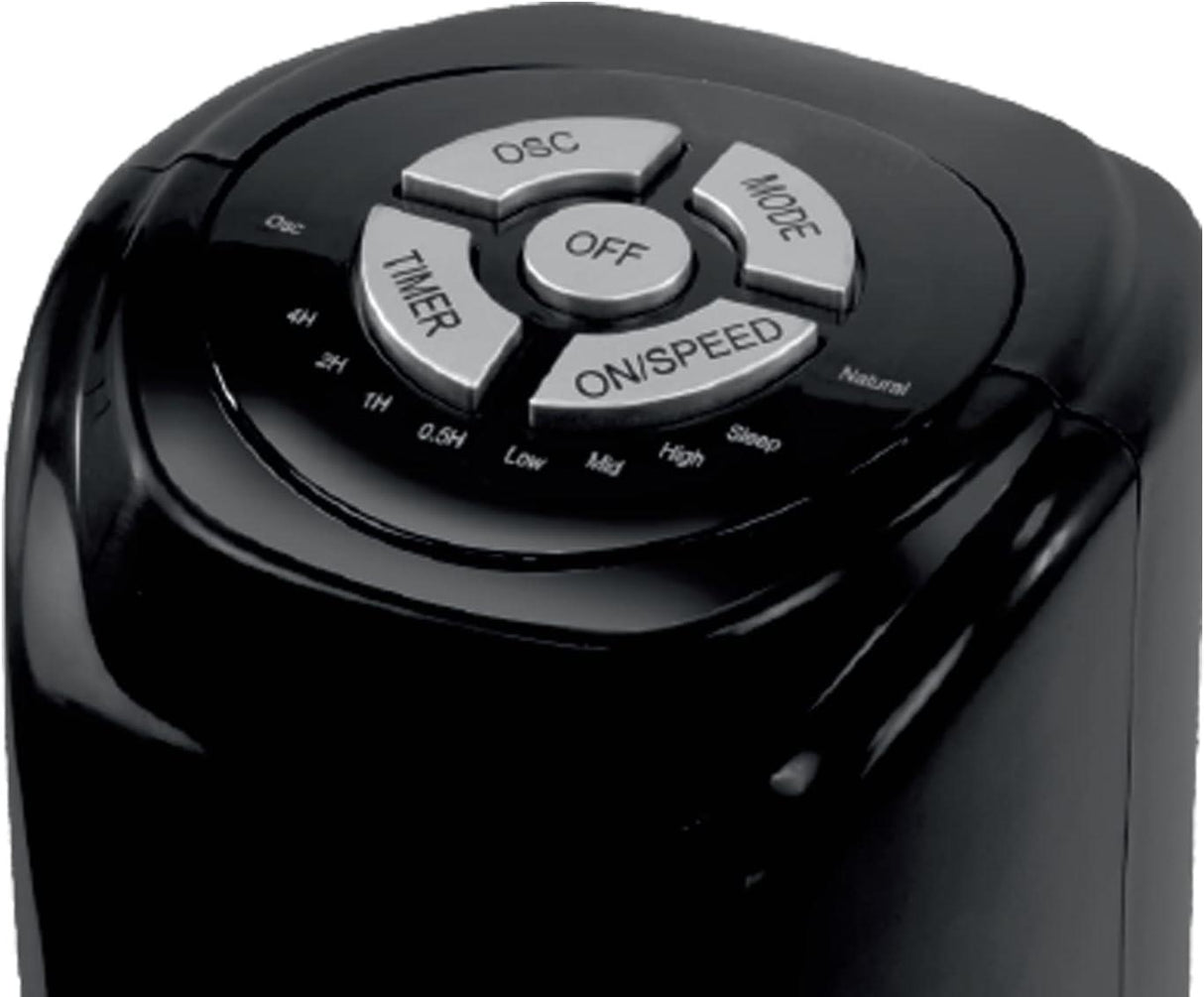 Igenix 30" Tower Fan with 7 Hour Timer and Remote Control - Black