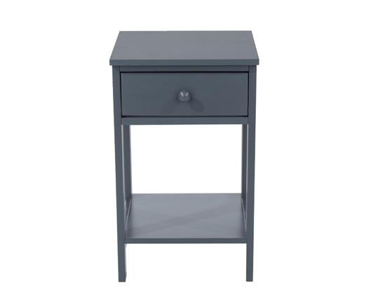 Shaker 1 Drawer Petite Bedside Cabinet-Midnight Blue