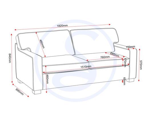 Eton Sofa Bed - Light Grey Fabric