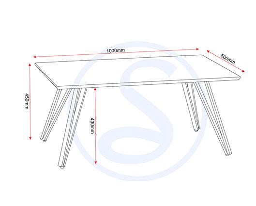 MARLOW COFFEE TABLE - WHITE MARBLE EFFECT
