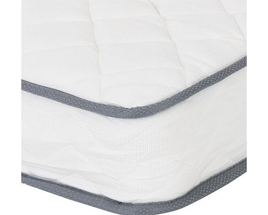 YASMIN 4'6" ROLL UP MATTRESS 18CM (BONNEL SPRING) - WHITE
