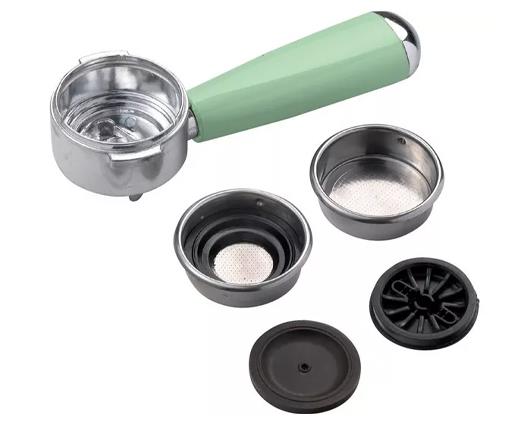 Ariete Manual Vintage Espresso Coffee Machine with Milk Frother - Green