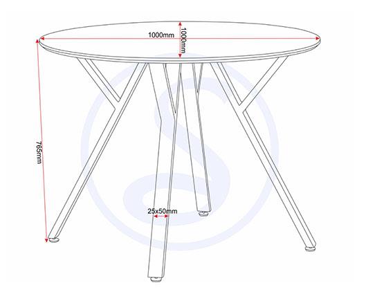 ATHENS ROUND & LUKAS DINING SET (X4 CHAIRS) - CONCRETE/EMERALD GREEN VELVET
