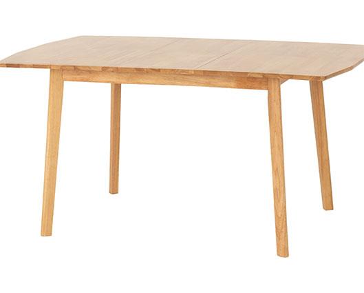 EMERY EXTENDING DINING SET (X4 CHAIRS) - NATURAL OAK EFFECT