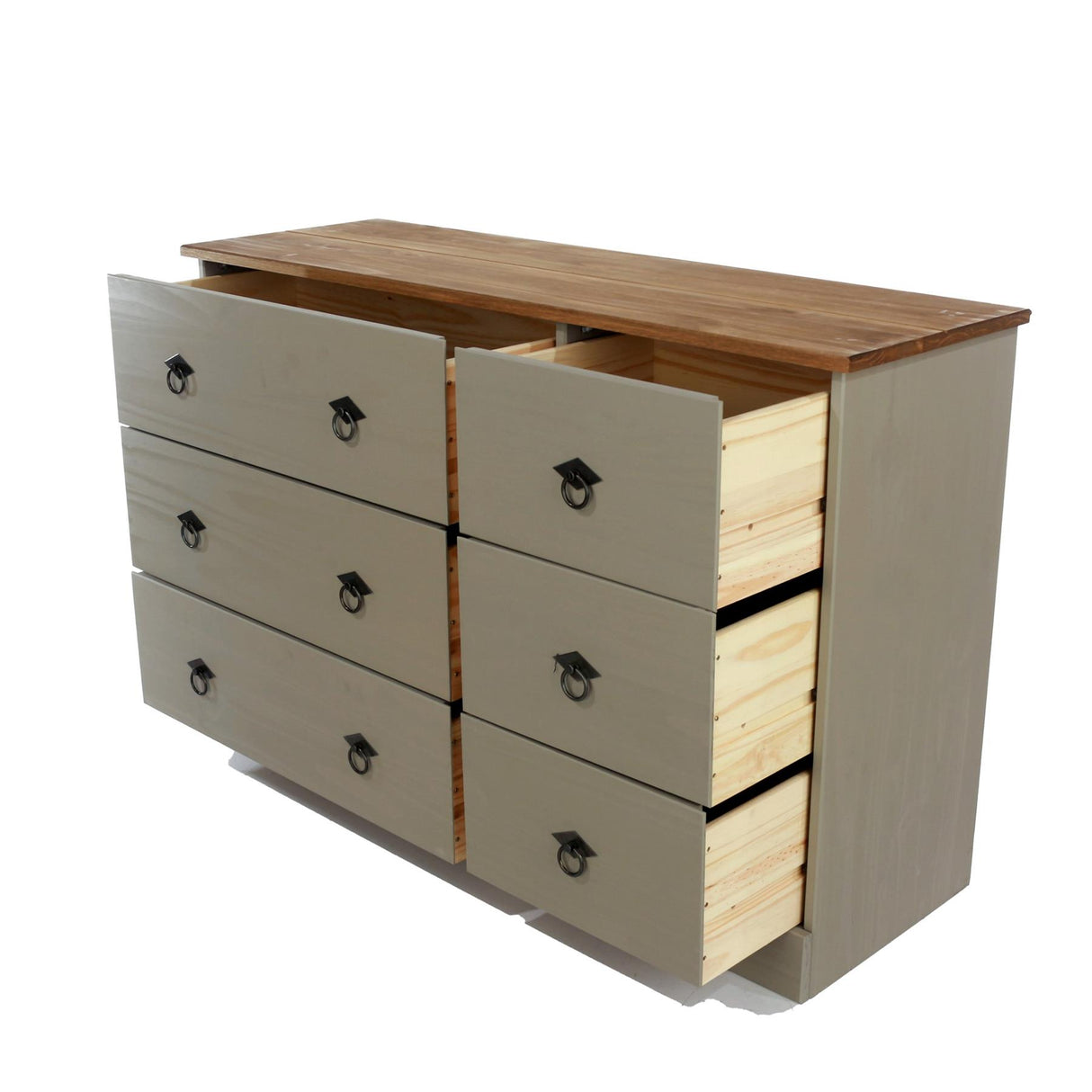 Corona Classic 3+3 drawer wide chest of drawers