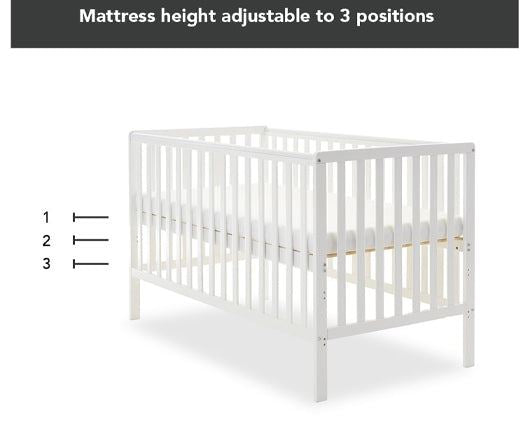 Bantam Cot Bed - White
