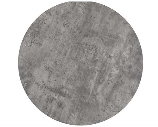 ATHENS ROUND & LUKAS DINING SET (X4 CHAIRS) - CONCRETE/EMERALD GREEN VELVET