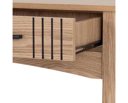 TESSA 2 DRAWER CONSOLE TABLE - NATURAL OAK EFFECT