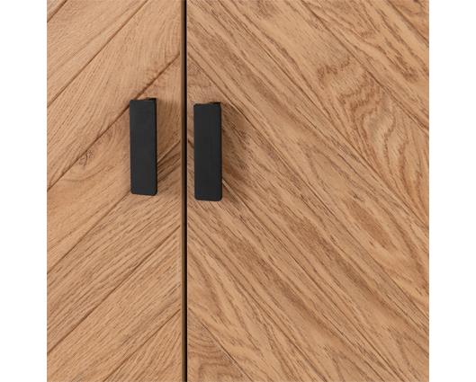 LEON 2 DOOR 1 DRAWER WARDROBE - MEDIUM OAK EFFECT