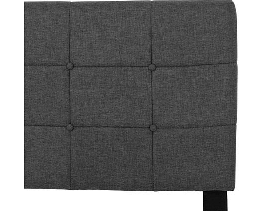 ARRAN 4'6" BED - GREY FABRIC