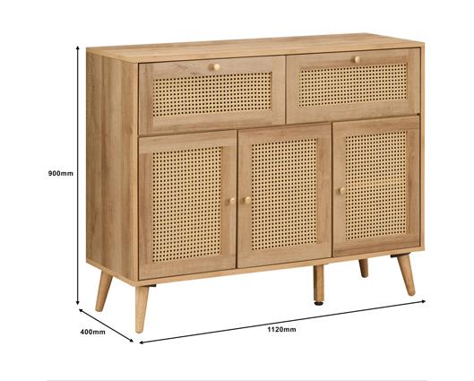 Manila 2 Drawer 3 Door Sideboard