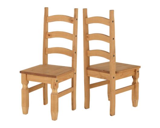 Corona Chair - Distressed Waxed Pine Set of 2