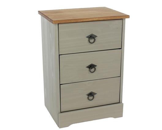 Corona Classic 3 drawer bedside cabinet