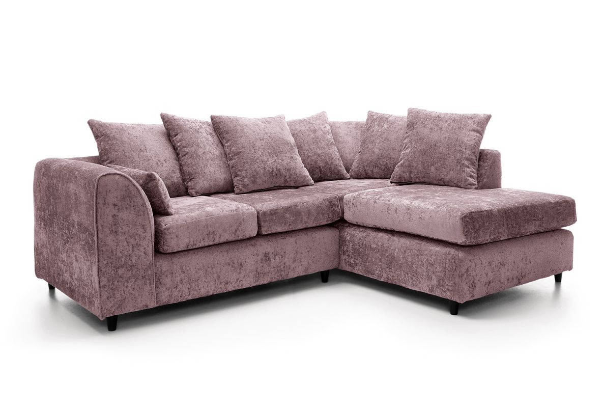 Heidi Right Hand Facing Corner Sofa - Pink