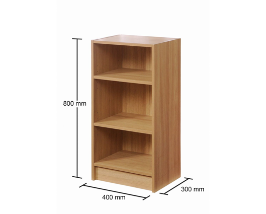 Small Narrow Bookcase-Oak