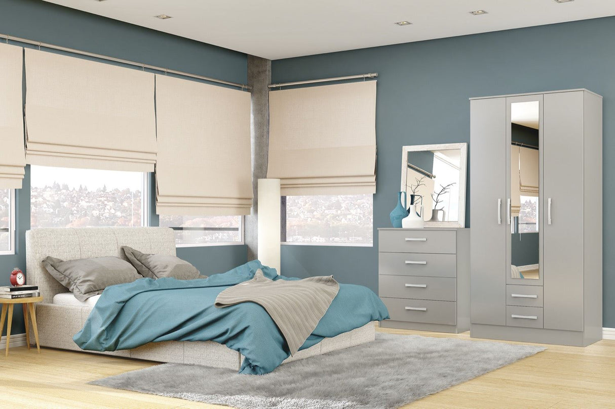 Larz 4 Drawer Chest-Grey