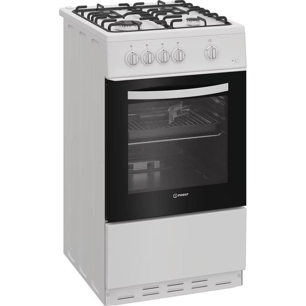 Indesit I5G1KMW Gas Single Cooker 50CM - 55L with Fast Boil