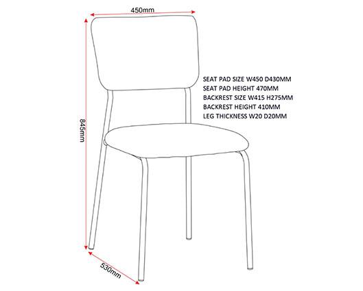 SHELDON DINING CHAIR (X4 PER BOX) - IVORY BOUCLE FABRIC