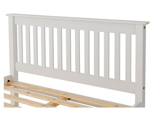 MONACO 4' LOW END BED - WHITE
