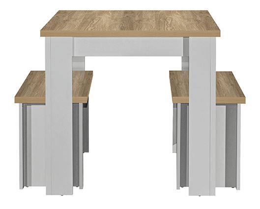 Harper Grey Dining Table & bench set