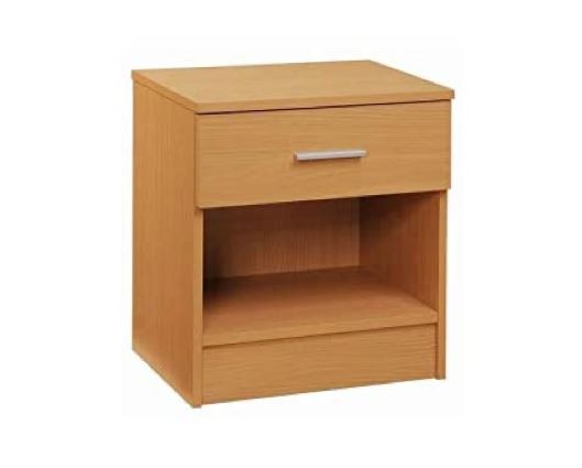 Original Nightstand with 1 Drawer-Beech