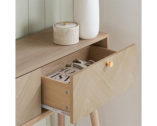 Herringford Console Table - Oak