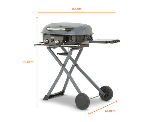 Tower Tourer Two Burner Portable Gas BBQ
