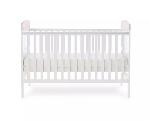 Pink Elephants Cot Bed
