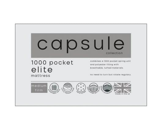 Capsule Elite Pocket 1000 Mattress - Single