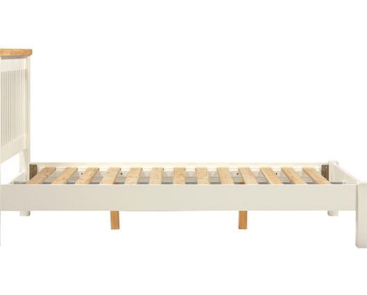 WINDSOR 4'6" LOW END BED - IVORY/OAK
