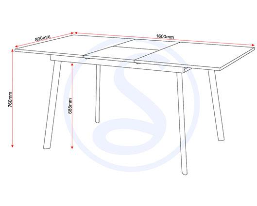 AVERY EXTENDING DINING SET (X4 CHAIRS) - CONCRETE/EMERALD GREEN VELVET
