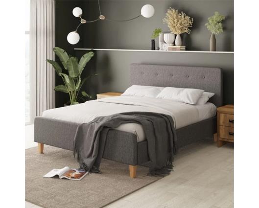 Ashbrook King Size Bed-Grey