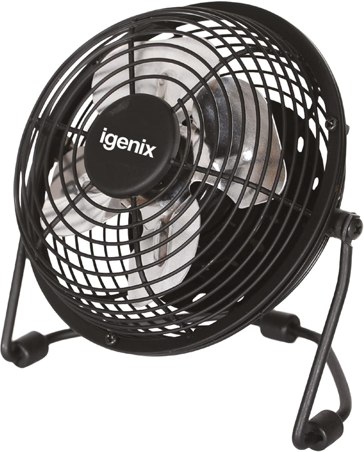 Igenix 4" USB Desk Fan