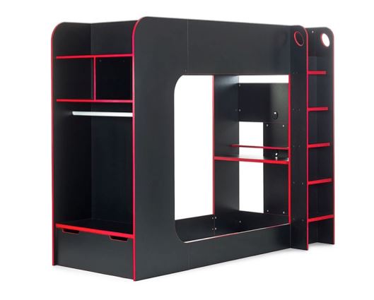 Impact Gaming Bunk Bed Black & Red