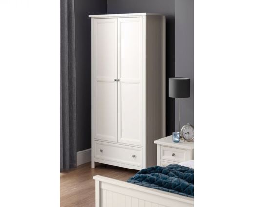 Acadia 2 Door Combination Wardrobe - Surf White