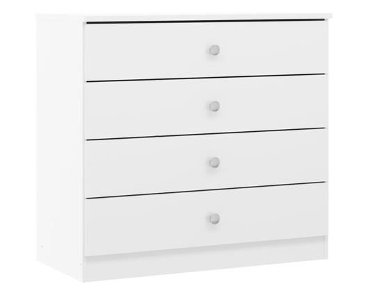DENVER 2 DOOR WARDROBE BEDROOM SET - WHITE GLOSS