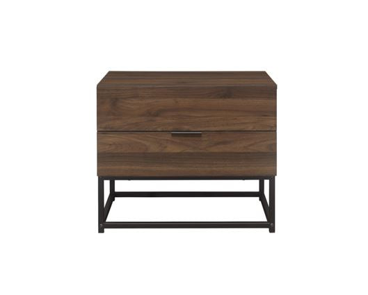 Hermione 2 Drawer Bedside - Walnut
